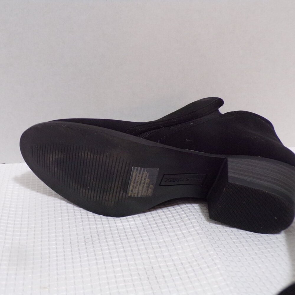 Falls Creek Angle Boot's w/Zipper Black Suede Uppers Size 6.5 Medium NEW - Picture 5 of 7